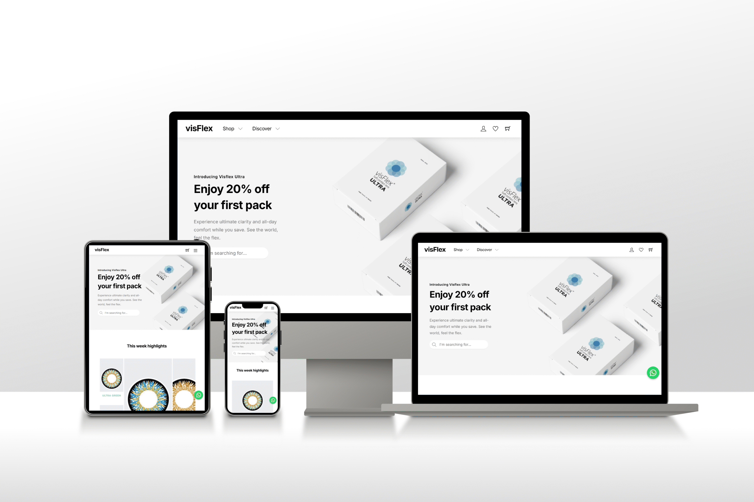 VisFlex Fully Responsive Website – Creative Web Design Portfolio of aumenso